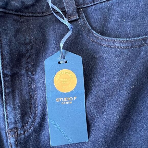 STUDIO F Colombian butt lifting jeans Women Button Skinny Jeans Size 6 and 2 - Picture 7 of 13